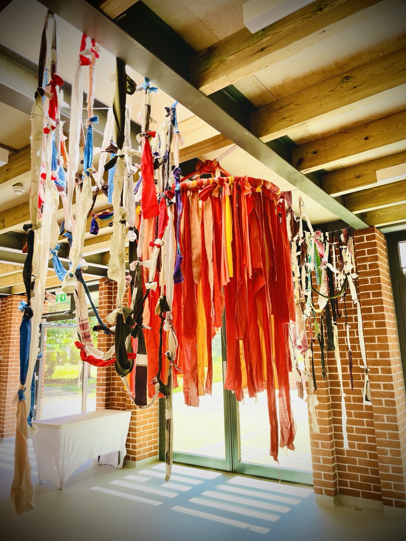 Stitched into something beautiful: the art installation that fabric scraps built