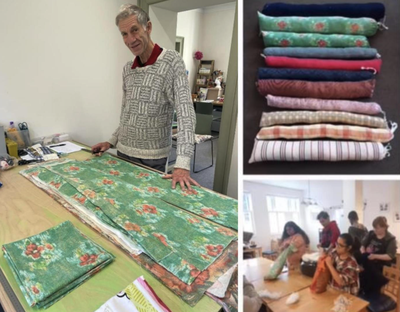 Keeping the warmth in: 230 draught excluders, 690 kg of textile waste, and homes that cost less to heat